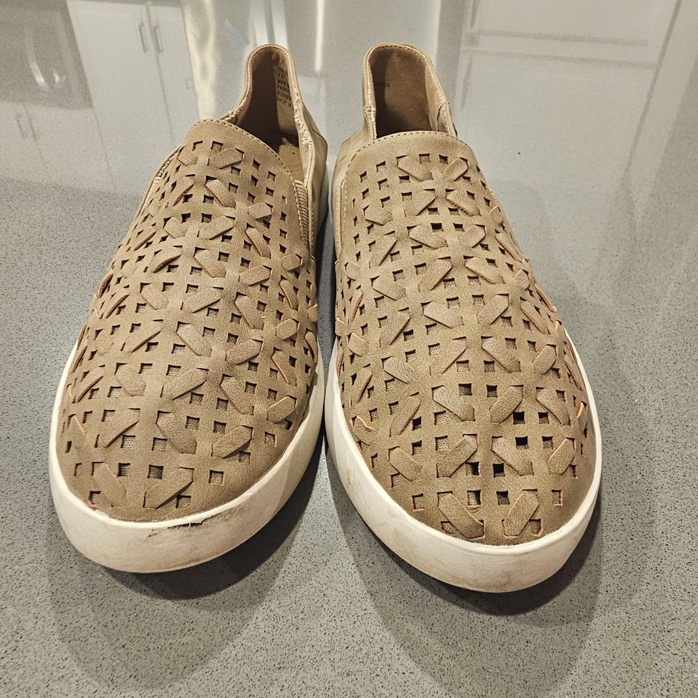 Yellow Box Omlee Beige Suede Slip-On Shoes